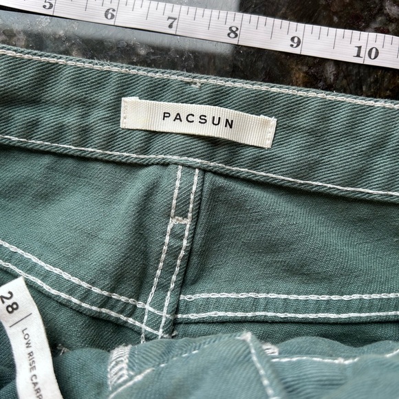 NWOT Pacsun Teal Low Rise Carpenter Pants. 90’s. Denim. Never worn. Grunge. - Picture 13 of 16